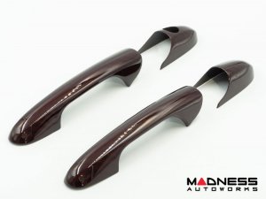 FIAT 500 Exterior Door Handle Kit - Carbon Fiber - Red Candy